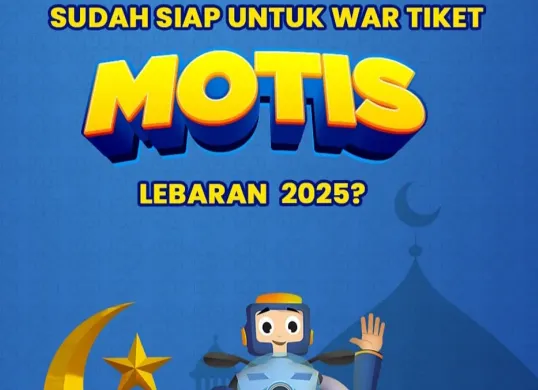 Poster program Motis mudik lebaran 2025 yang diadakan ditjen perkeretaapian. (Sumber: Instagram/@motis.djka)