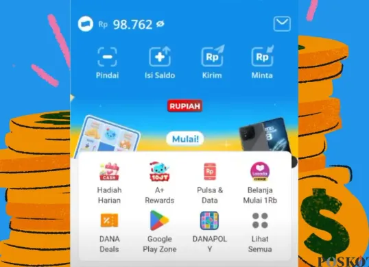 Game ini memungkinkan penggunanya untuk mendapatkan saldo DANA. (Sumber: Poskota/Arip Apandi)