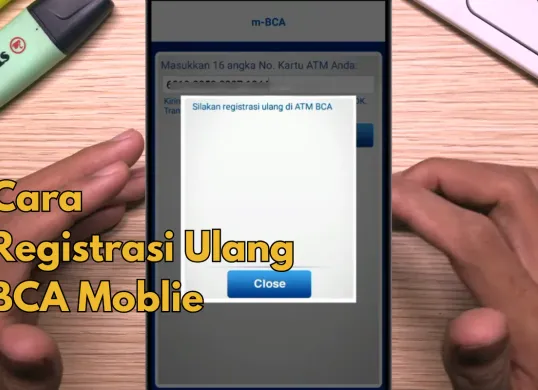 Ilustrasi registrasi ulang BCA mobile. (Sumber: Poskota/Adam Taqwa Ganefin)