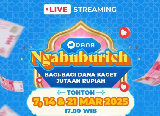 Saldo DANA kaget bisa didapatkan dari live streaming Ngabuburich (Sumber: Instagram/dana.id)