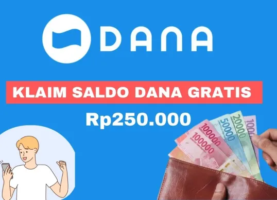 Segera klaim saldo DANA gratis dari aplikasi penghasil uang (Sumber: Poskota/Rivera Jesica Souisa)