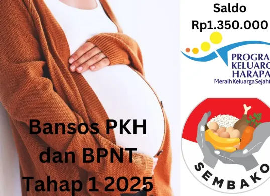 Saldo dana Rp1.350.000 dari bansos PKH dan BPNT tahap 1 2025 telah cair. (Sumber: Poskota/Gabriel Omar Batistuta)