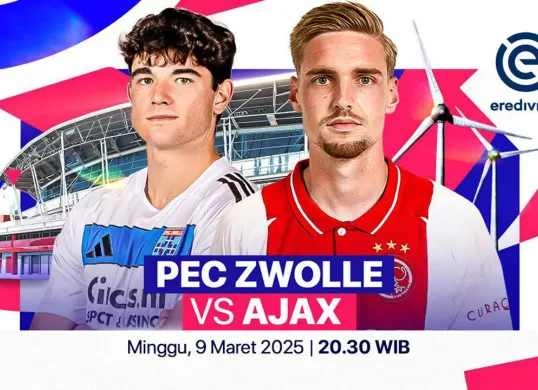 Link live streaming PEC Zwolle vs Ajax Amsterdam. (Sumber: Vidio)