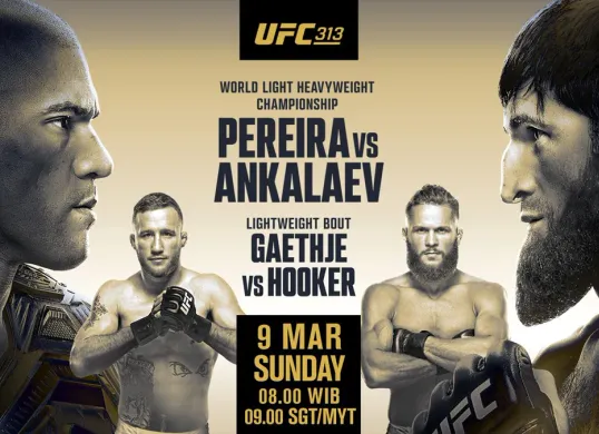 Hasil UFC 313 Alex Pereira vs Magomed Ankalaev. (Sumber: Mola TV)