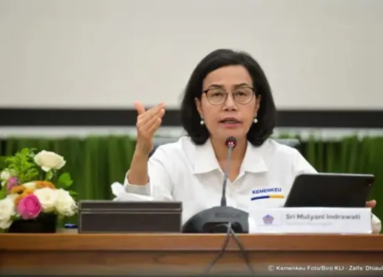 Menkeu Sri Mulyani bicara tentang pencairan THR ASN 2025. (Sumber: dok. Kemenkeu)