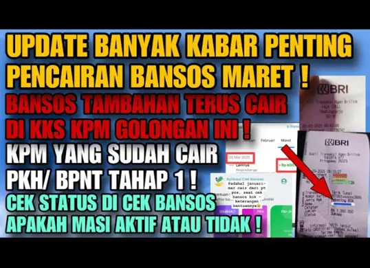 Bantuan sosial PKH dan BPNT tahap 1 mulai cair di bulan Maret 2025, dengan nominal hingga Rp1,35 juta. (Sumber: Tangkapan Layar/YouTube Ariawanagus)