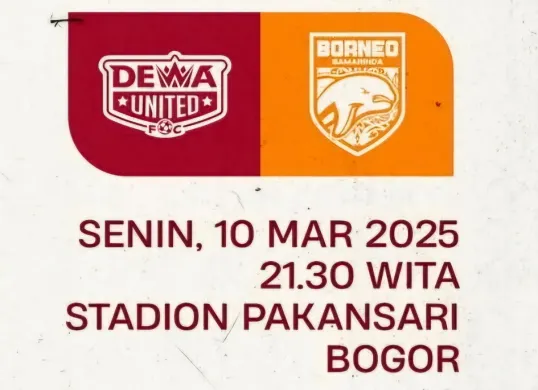 link live streaming resmi dan prediksi line up Dewa United vs Borneo FC. (Sumber: Tangkapan layar/Instagram @borneofc.id)