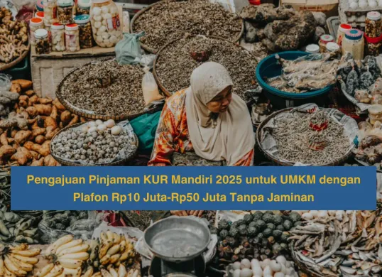 Ilustrasi pinjaman KUR Mandiri 2025 untuk UMKM. (Sumber: Poskota/Dzikri)