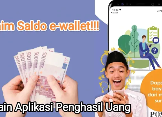 Dapat uang gratis dari main aplikasi penghasil uang di Play Store. (Sumber: Play Store|Freepik|edited Poskota)