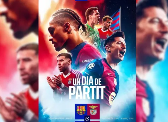 Link live streaming Barcelona vs Benfica di leg kedua babak 16 besar Liga Champions 2024/2025. (Sumber: Instagram @barcelonafc)