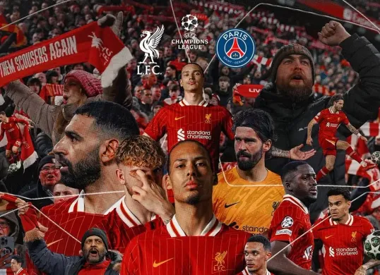 Liverpool tersingkir dari Liga Champion setelah kalah adu penalti dari PSG. (Sumber: Instagram @liverpool)