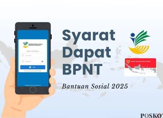 Syarat penerima bansos BPNT 2025. (Sumber: Poskota/Della Amelia)