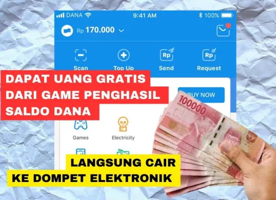 Cara dapat uang dari game penghasil saldo DANA (Sumber: Poskota/Rivera Jesica Souisa)