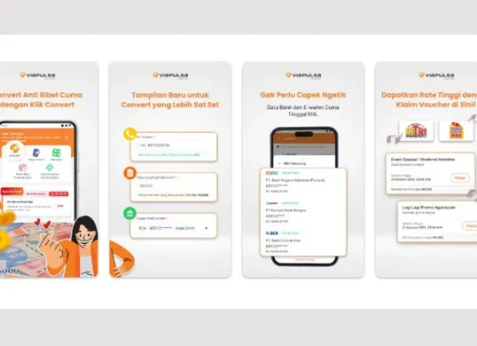 Cara ubah pulsa ke uang dengan mudah (Sumber: Google Play/Viapulsa)