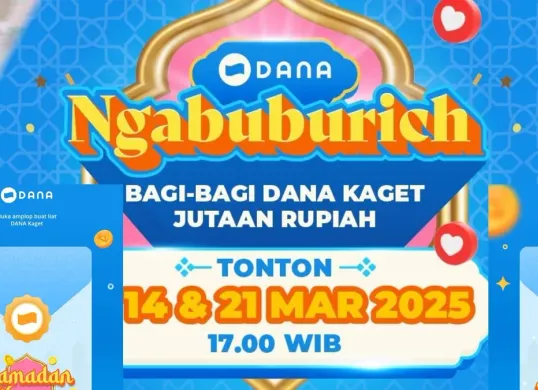 Nonton Live Streaming Ngabuburich DANA, Dapat THR Saldo Dana Gratis Jutaan Rupiah (Ig DANA)