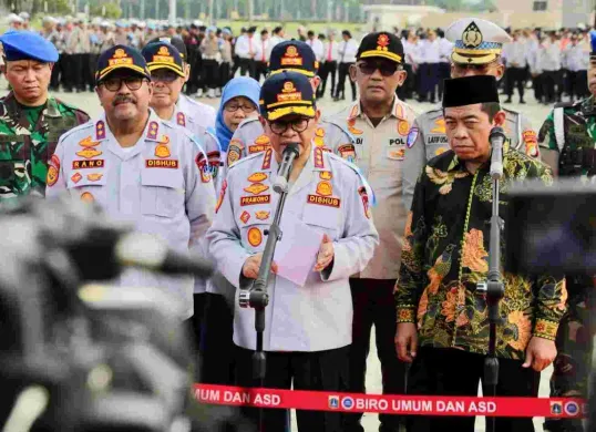 Gubernur Jakarta, Pramono Anung usai apel di Monas, Jakarta Pusat, Rabu, 12 Maret 2025. (Sumber: Dok. Kominfotik)