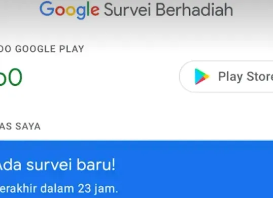 Kumpulkan saldo gratis dari google isi survei berhadiah. (Google Survei Berhadiah)