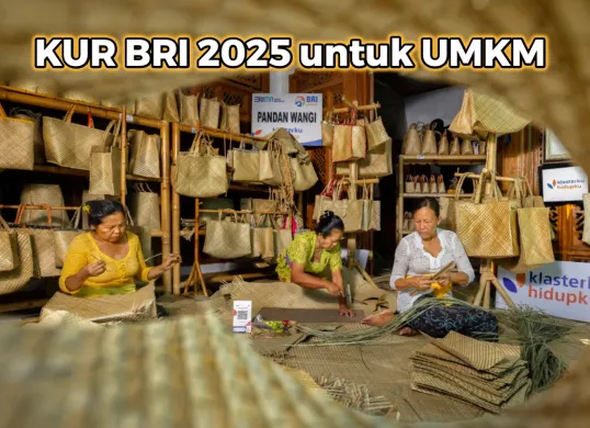 Ilustrasi pinjaman KUR BRI 2025 untuk UMKM. (Sumber: BRI)