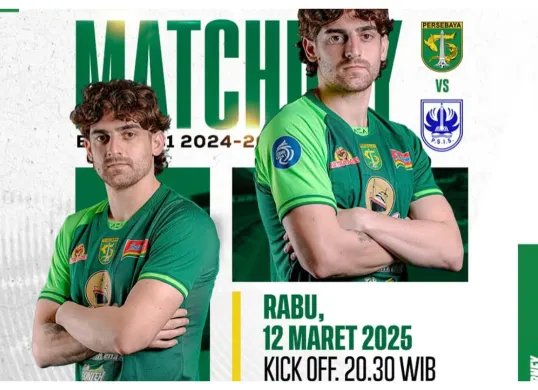 Link live streaming BRI Liga 1 antara Persebaya Surabaya vs PSIS Semarang kick off jam 20.30 WIB. (Sumber: Instagram/@officialpersebaya)