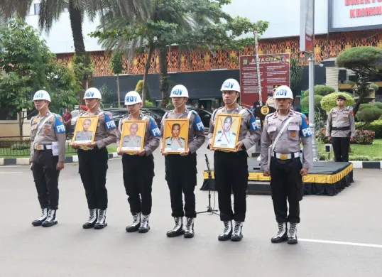 Upacara Pemberhentian Tidak Dengan Hormat (PTDH) terhadap empat anggota Polda Metro Jaya di Mapolda Metro Jaya, Jakarta Selatan, Rabu, 12 Maret 2025. (Sumber: Dok. Humas Polda Metro Jaya)