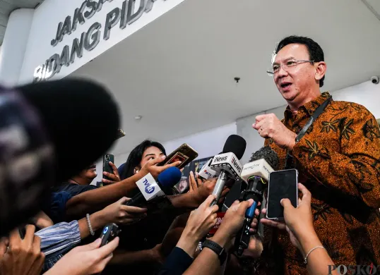 Mantan Komisaris Utama Pertamina, Basuki Tjahaja Purnama alias Ahok. (Sumber: Poskoata/ Bilal Nugraha Ginanjar)