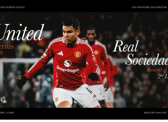 Link live streaming Manchester United vs Real Sociedad di babak 16 besar Liga Europa 2024/2025 (Sumber: Instagram @manunited)