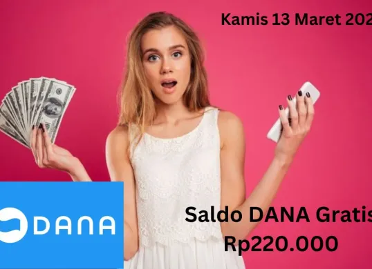 Gunakan cara ini untuk klaim saldo DANA gratis Rp220.000 masuk ke dompet elektronik Kamis 13 Maret 2025. (Sumber: Poskota/Gabriel Omar Batistuta)