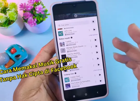 Cara memakai musik gratis tanpa hak cipta di Facebook. (Sumber: Tangkapan Layar YouTube/Makin Viral)