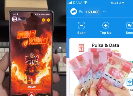 Ada saldo DANA gratis dari game penghasil uang (Sumber: Poskota/Rivera Jesica Souisa)