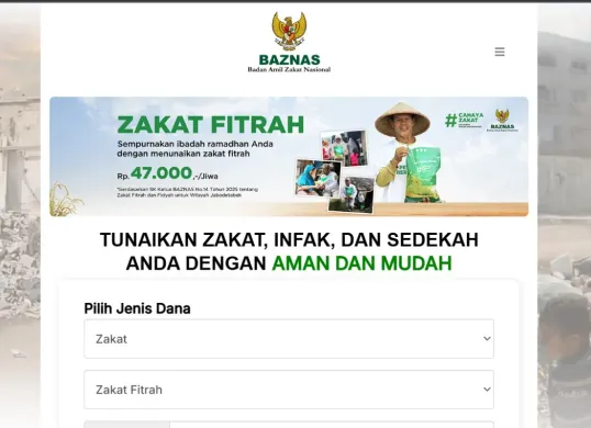 Tata cara pembayaran zakat fitrah. (Sumber: BAZNAS)