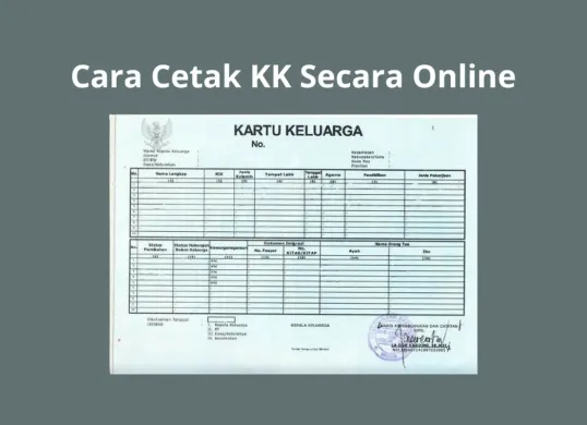 Cara cetak Kartu Keluarga secara online tanpa harus datang ke kantor Dukcapil.  (Sumber: Poskota/Mutia Dheza Cantika)