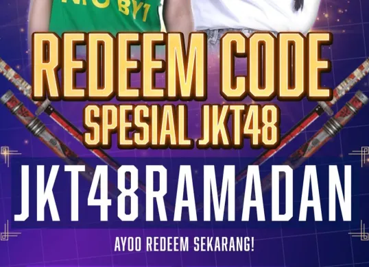 Poster kode redeem FF gratis yang resmi diberikan Garena. (Sumber: Instagram/@freefirebgid)