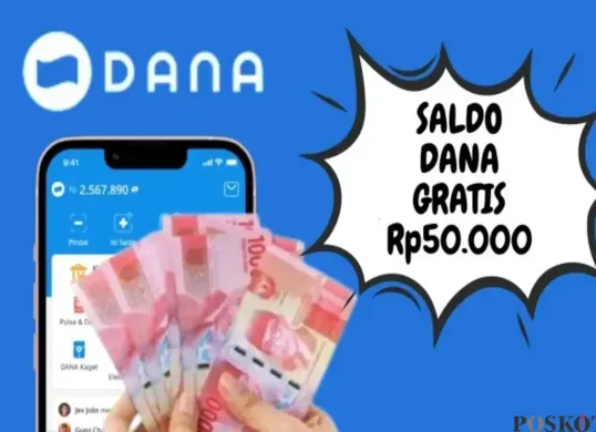 Ilustrasi - Inilah 5 aplikasi penghasil uang yang disebut-sebut bisa memberi saldo DANA Rp50 ribu di dompet elektronik. (Sumber: Poskota/Nur Rumsari)