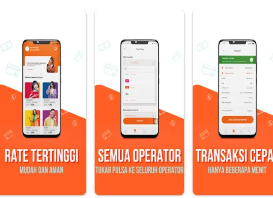 Dapatkan aplikai tukar pulsa yang resmi di Google Play Store. (Sumber: Google Play Store/Tukar Pulsa)