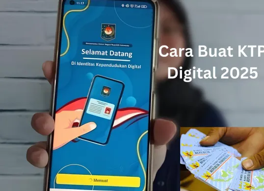 Cara buat KTP digital 2025 secara online lewat HP. (Sumber: Poskota/Gabriel Omar Batistuta)