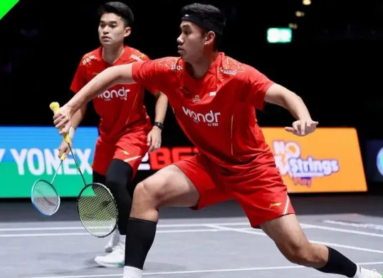 Pasangan ganda putra Leo dan Bagas menjadi wakil satu-satunya di laga final All England 2025 yang akan bertanding hari ini Minggu 16 Maret 2025. (Ig badminton.ina)