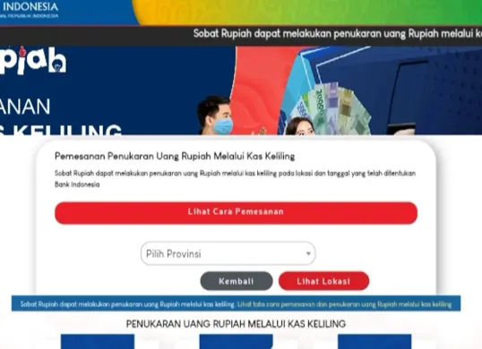 Siapkan THR lebih praktis melalui situs Pintar BI. Tukar uang pecahan baru dengan mudah dan aman menjelang Lebaran. (Sumber: Pintar BI)