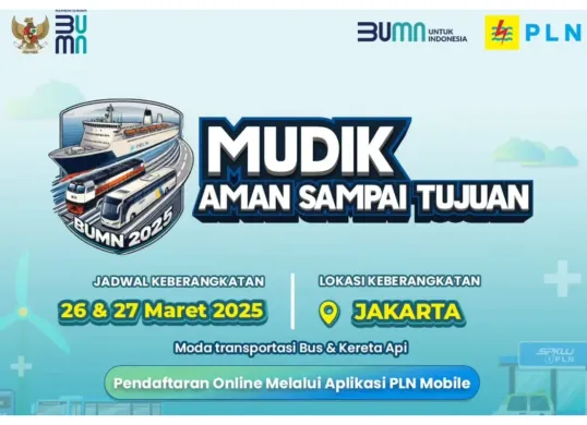 Daftarkan diri Anda untuk mengikuti mudik gratis via PLN Mobile hari ini. (Sumber: Instagram/pln_id)