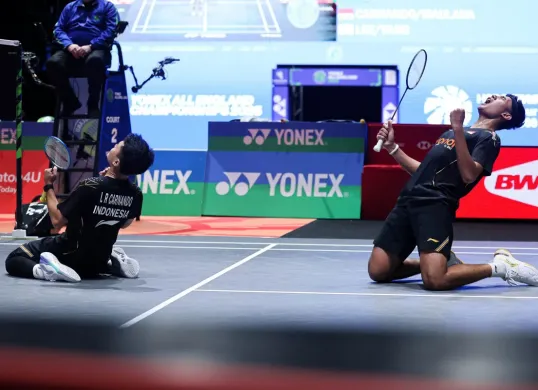 Live streaming final All England 2025 Leo/Bagas vs Kim/Seo. (Sumber: pbsi.id)