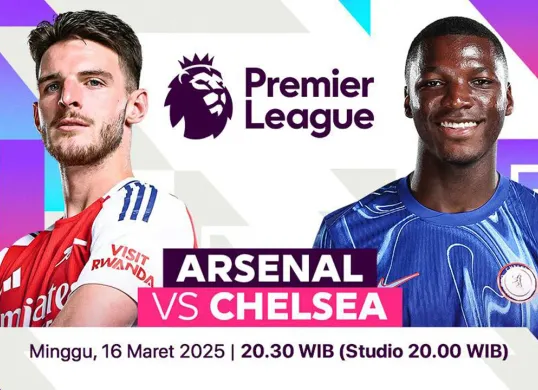 Live streaming Arsenal vs Chelsea. (Sumber: Vidio)