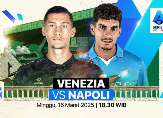 Live streaming Venezia vs Napoli. (Sumber: Vidio)