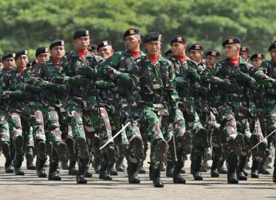 TNI dalam tugas pertahanan. Haruskah mereka juga terlibat dalam sektor sipil? (Sumber: Pinterest)