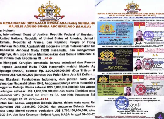 Polisi menyelidiki kebenaran surat Kerajaan Sunda Nusantara dan mengejar pelaku di baliknya. (Sumber: Dok/Polres Cianjur)