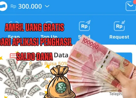 Aplikasi penghasil dola jadi saldo DANA gratis (Sumber: Poskota/Rivera Jesica Souisa)