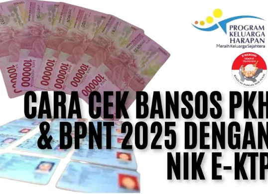 Gunakan NIK e-KTP Anda untuk melakukan pengecekan status nama penerima Bansos PKH, BPNT dan PIP. (Sumber: Poskota/Dadan Triatna)