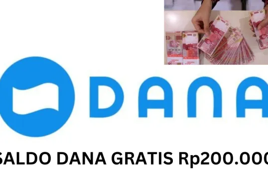 Saldo DANA gratis Rp200.000 bisa Anda klaim ke dompet elektronik. (Sumber: Poskota/Gabriel Omar Batistuta)