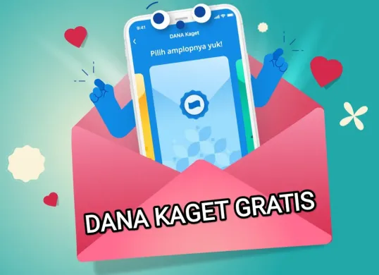 Ilustrasi amplop saldo DANA gratis. (Sumber: DANA)