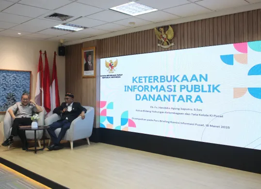 Komisi Informasi (KI) Pusat menyoroti Danantara yang baru diluncurkan. Minta transparansi pengelolaan karena masuk badan publik. (Sumber: Dok. KI Pusat)