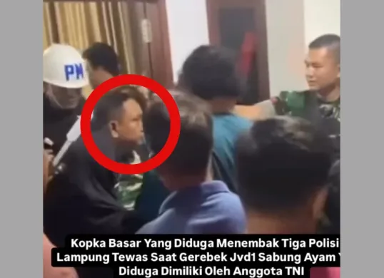 Pelaku penembakan 3 polisi saat penggerebekan Sabung Ayam di Way Kanan (Sumber: Instagram/@hushwatchid)