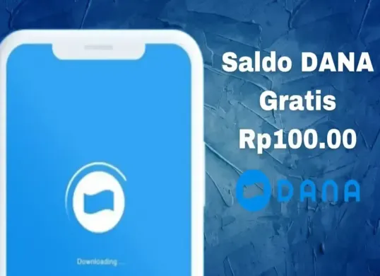 Ilustrasi saldo DANA gratis Rp100.000 yang bisa dicairkan ke dompet elektronik. (Sumber: Poskota/Syania Nurul Lita Baikuni)